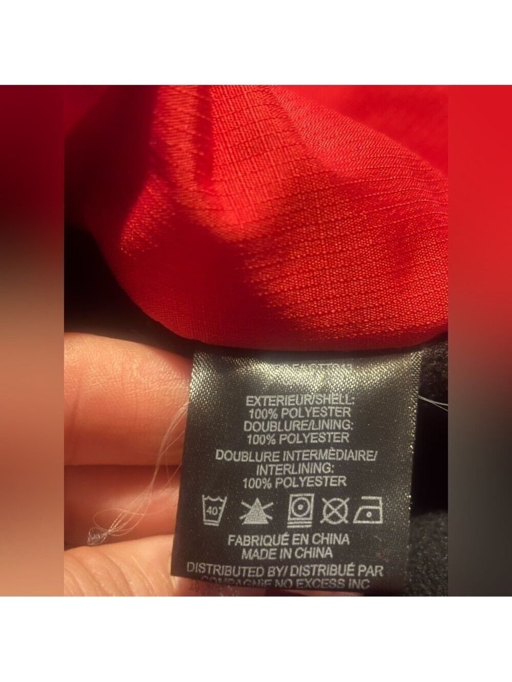 NOIZE Red Unisex Weather Guard Vegan Canadian🇨🇦 Winter Coat M-XL Ptp26in L32in - Picture 16 of 16